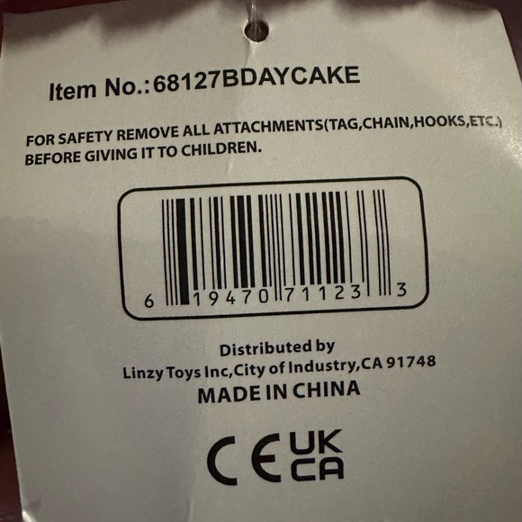 Birthday Cake Smoochy Pal (squishmallow) - Picture 5 of 5